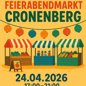 Plakat Feierabendmarkt Cronenberg