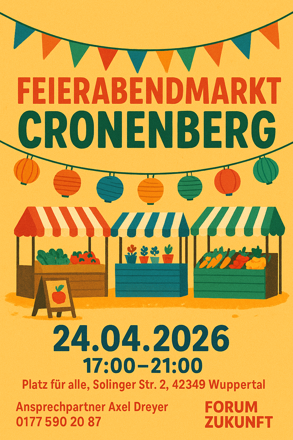 Plakat Feierabendmarkt Cronenberg