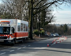 Markierungsarbeiten Ortseingang I