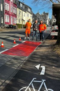 Markierungsarbeiten Ortseingang III