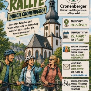 Plakat Fahrrad Rallye (KI-generiert)
