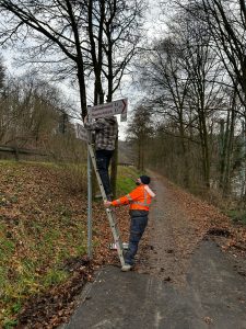 Radweg neue Beschilderung