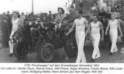 Fußgruppe der Cronenberger Turngemeinde 1954